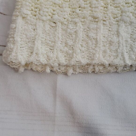 Vintage Here's a Hug Pastels Summer Sleevess Acrylic Sweater size Large - Picture 6 of 9